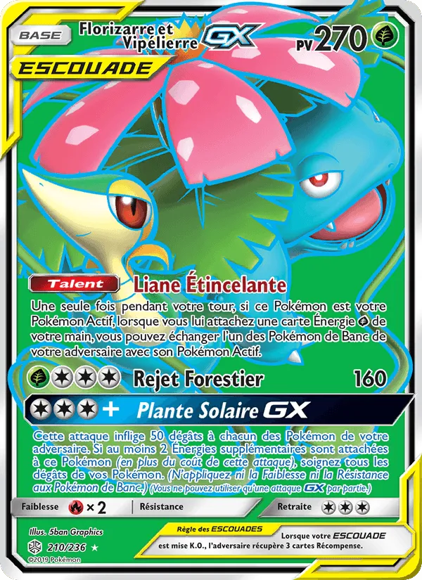 Florizarre et Vipélierre GX · Éclipse Cosmique 210/236