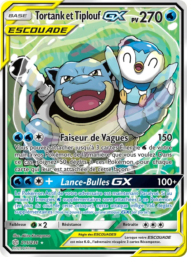 Tortank et Tiplouf GX · Éclipse Cosmique 215/236