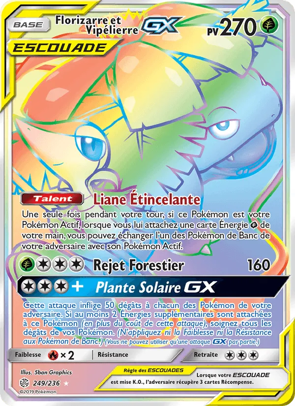 Florizarre et Vipélierre GX · Éclipse Cosmique 249/236