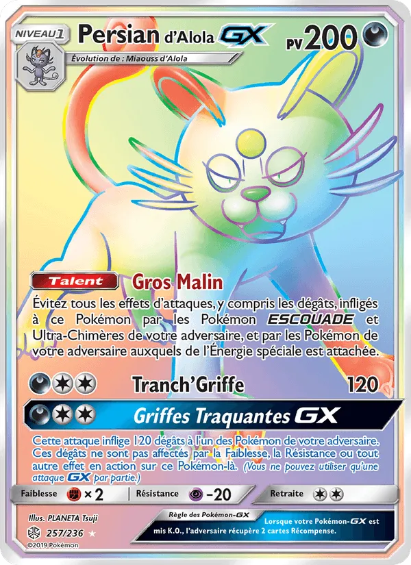 Persian d’Alola GX · Éclipse Cosmique 257/236