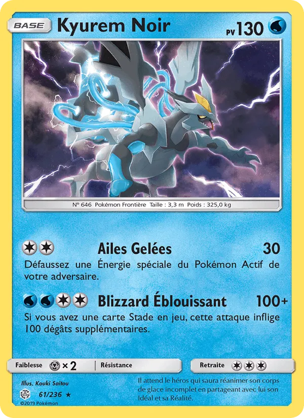 Kyurem Noir · Éclipse Cosmique 61/236