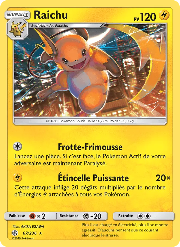 Raichu · Éclipse Cosmique 67/236