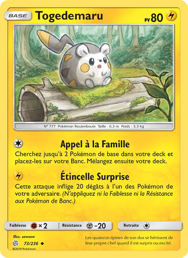 Togedemaru · Éclipse Cosmique 73/236