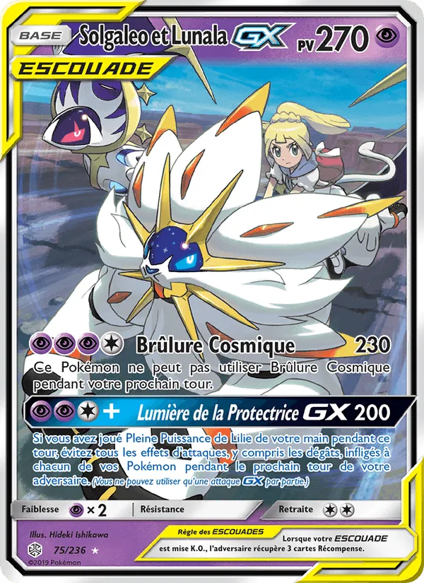 Solgaleo et Lunala GX · Éclipse Cosmique 75/236