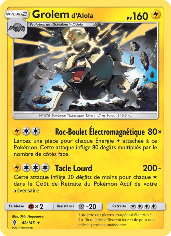 Grolem d’Alola · Gardiens Ascendants 42/145
