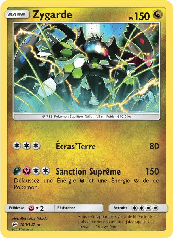 Zygarde · Ombres Ardentes 100/147