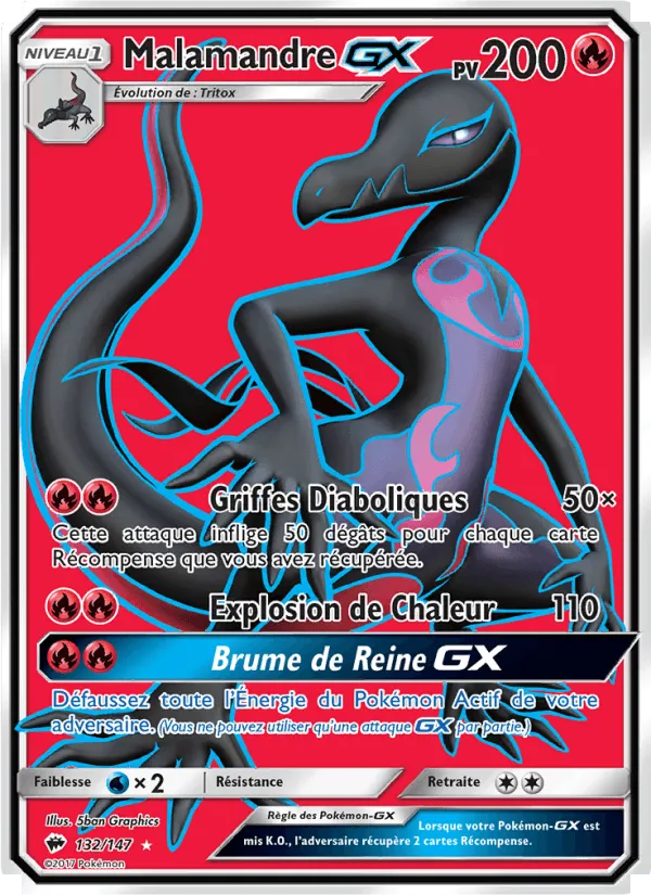 Malamandre GX · Ombres Ardentes 132/147