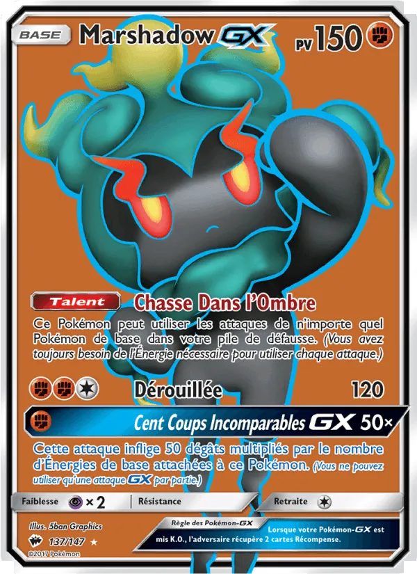 Marshadow GX · Ombres Ardentes 137/147