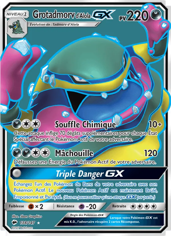 Grotadmorv d’Alola GX · Ombres Ardentes 138/147