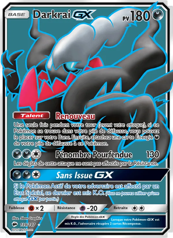 Darkrai GX · Ombres Ardentes 139/147