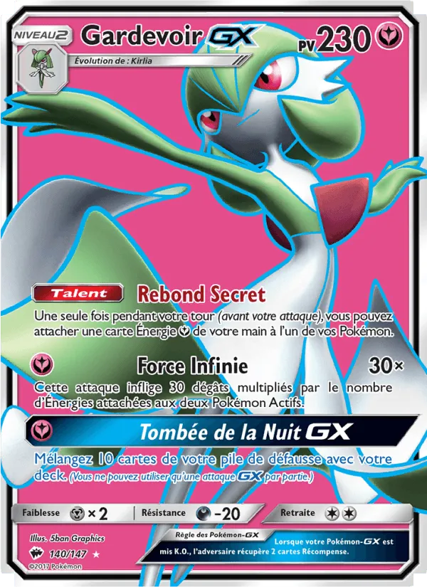 Gardevoir GX · Ombres Ardentes 140/147