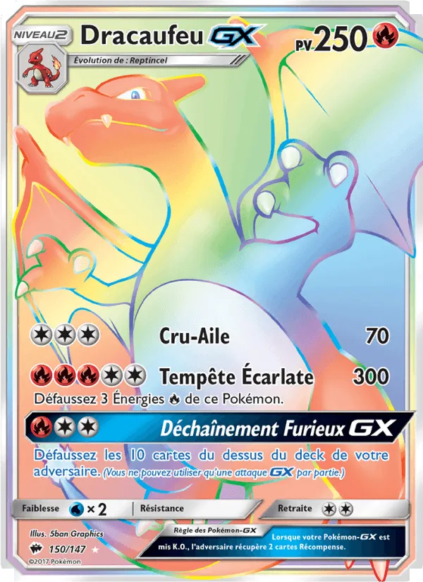 Dracaufeu GX · Ombres Ardentes 150/147