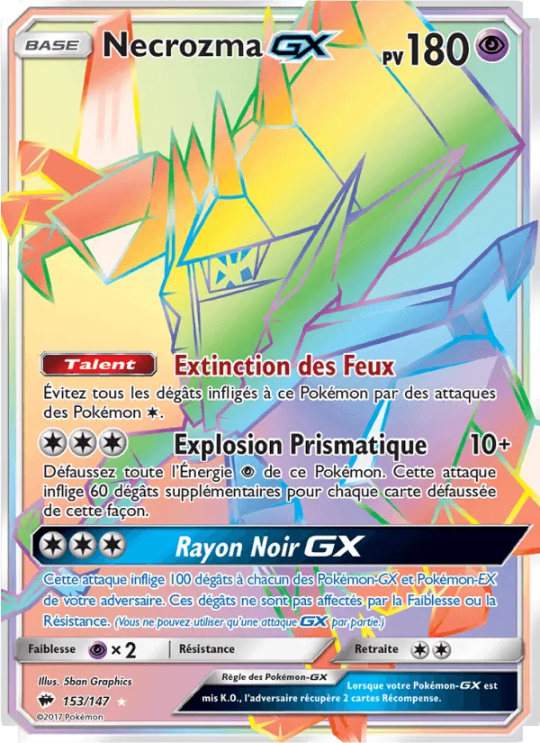 Necrozma GX · Ombres Ardentes 153/147