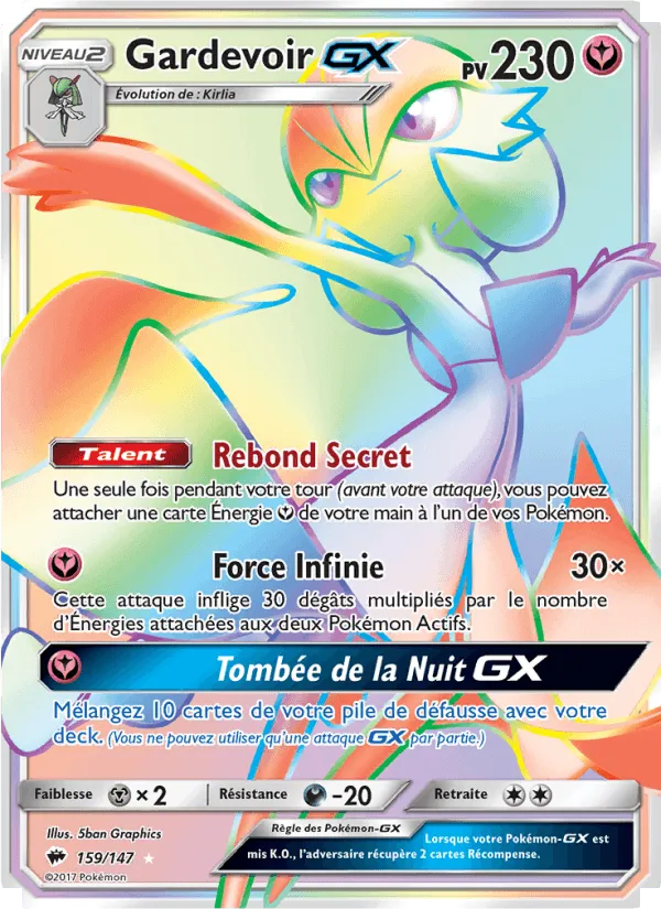 Gardevoir GX · Ombres Ardentes 159/147
