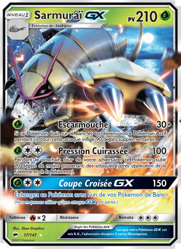 Sarmuraï GX · Ombres Ardentes 17/147