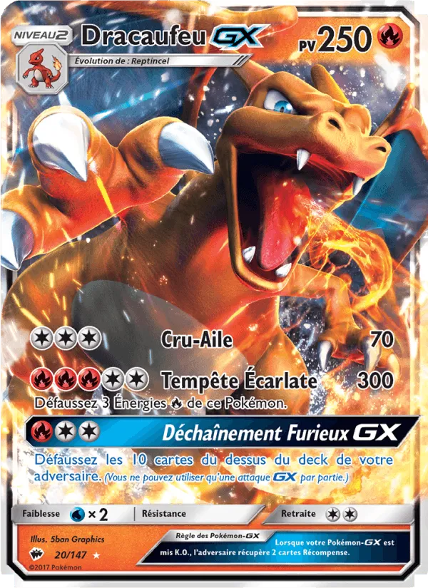 Dracaufeu GX · Ombres Ardentes 20/147