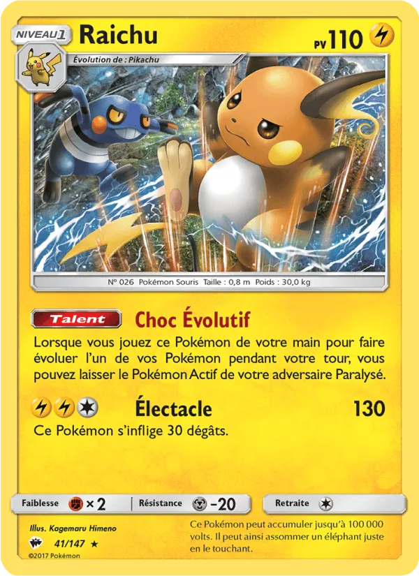 Raichu · Ombres Ardentes 41/147