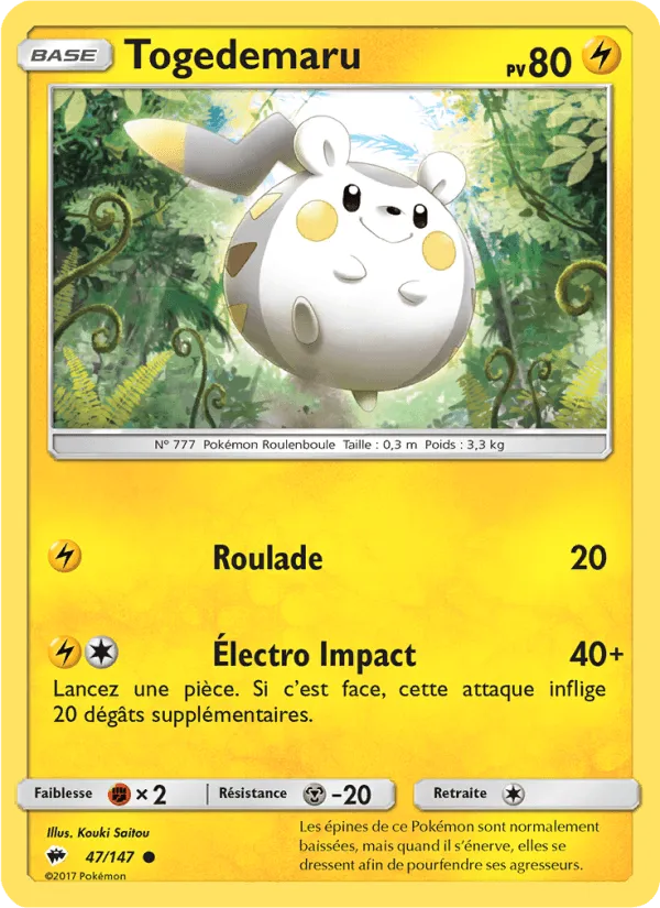 Togedemaru · Ombres Ardentes 47/147