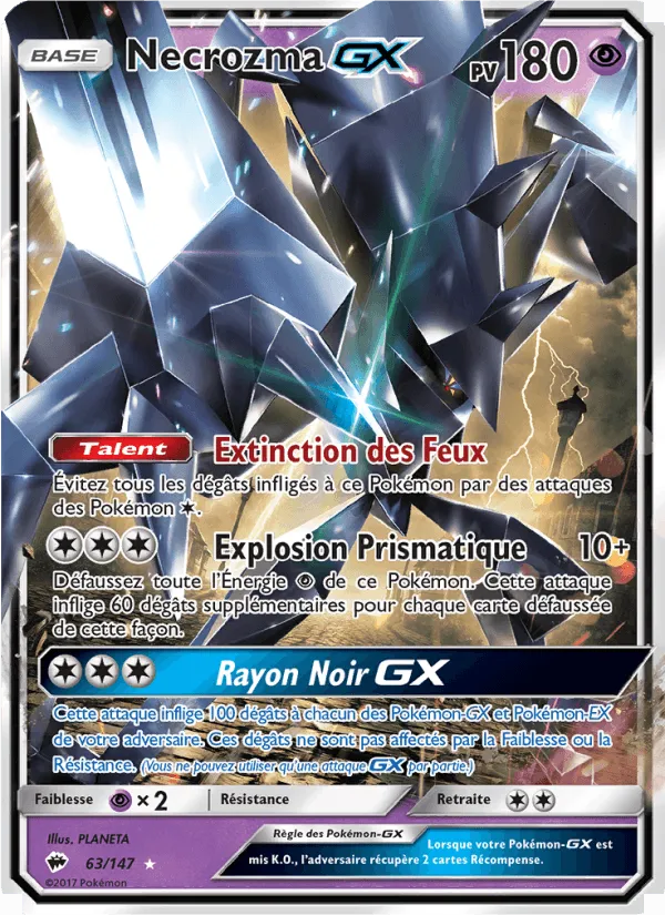 Necrozma GX · Ombres Ardentes 63/147