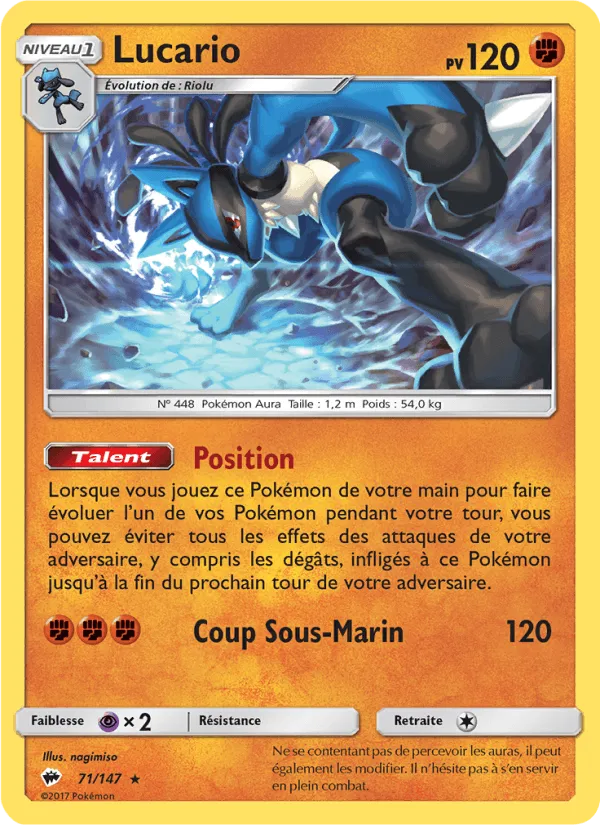 Lucario · Ombres Ardentes 71/147