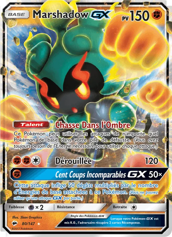 Marshadow GX · Ombres Ardentes 80/147