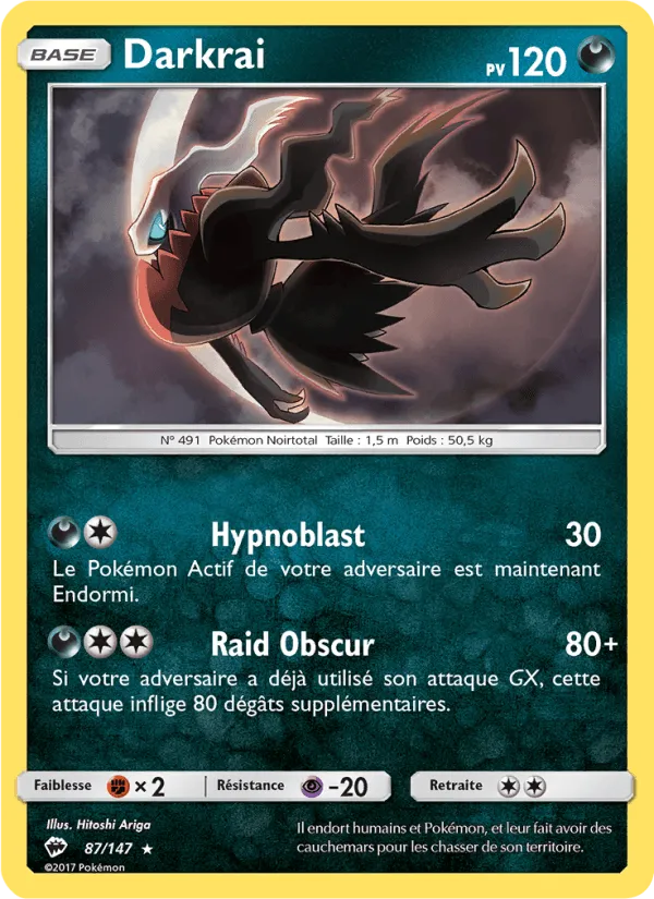 Darkrai · Ombres Ardentes 87/147