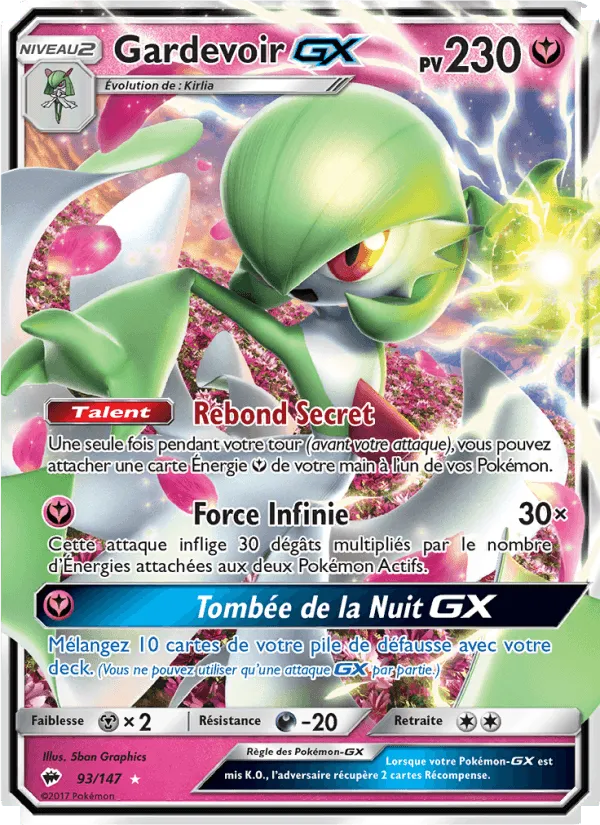 Gardevoir GX · Ombres Ardentes 93/147