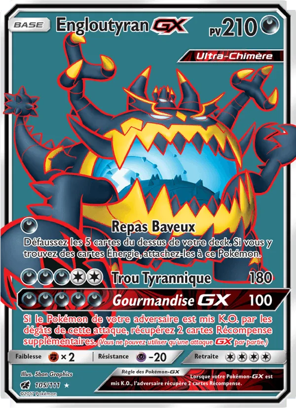Engloutyran GX · Invasion Carmin 105/111