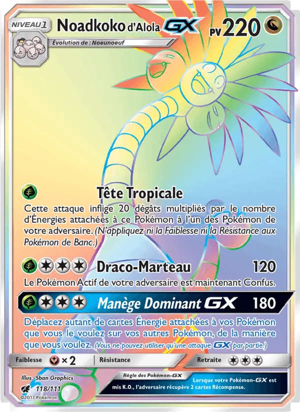 Noadkoko d’Alola GX · Invasion Carmin 118/111