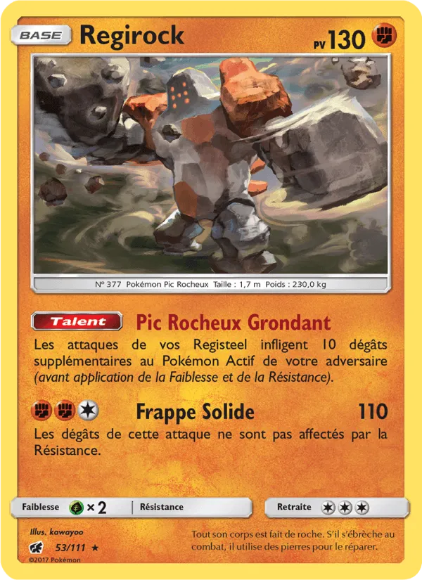 Regirock · Invasion Carmin 53/111