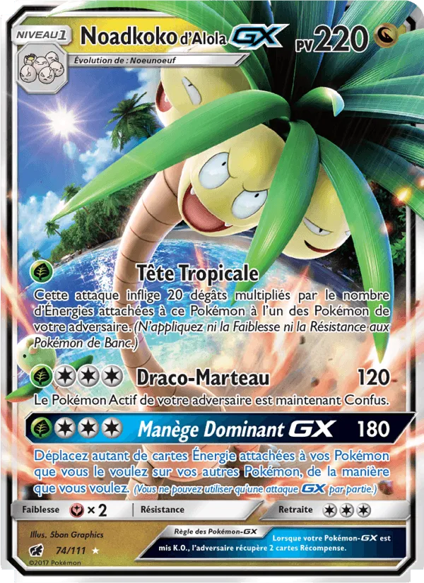Noadkoko d’Alola GX · Invasion Carmin 74/111