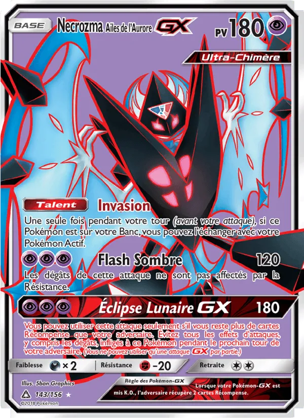 Necrozma Ailes de l’Aurore GX · Ultra-Prisme 143/156