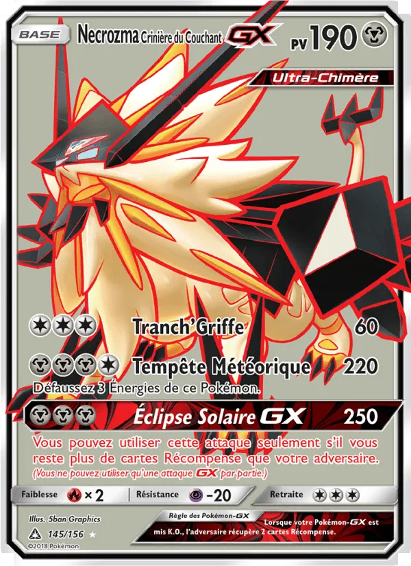 Necrozma Crinière du Couchant GX · Ultra-Prisme 145/156