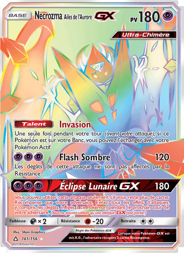 Necrozma Ailes de l’Aurore GX · Ultra-Prisme 161/156