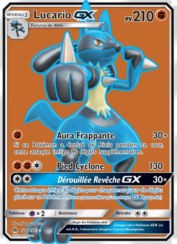 Lucario GX · Lumière Interdite 122/131