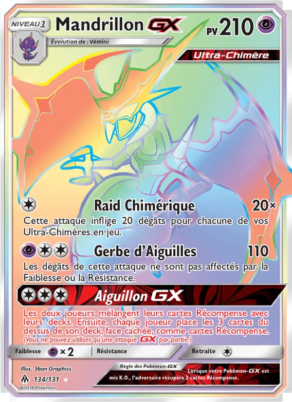 Mandrillon GX · Lumière Interdite 134/131