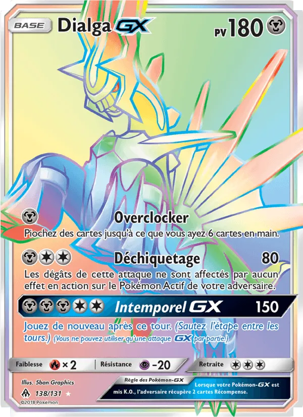 Dialga GX · Lumière Interdite 138/131