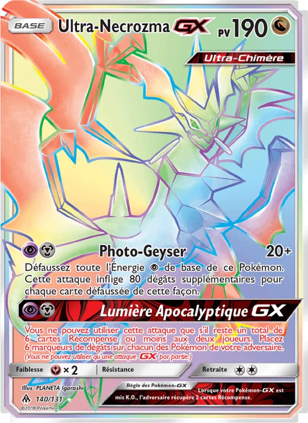 Ultra-Necrozma GX · Lumière Interdite 140/131