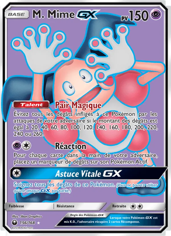 M. Mime GX · Tempête Céleste 156/168