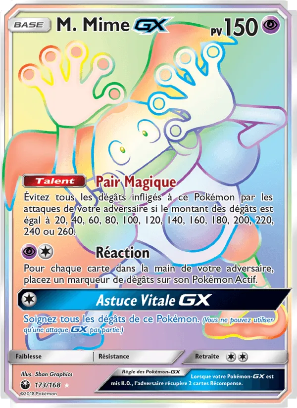 M. Mime GX · Tempête Céleste 173/168