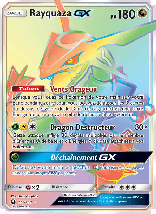 Rayquaza GX · Tempête Céleste 177/168