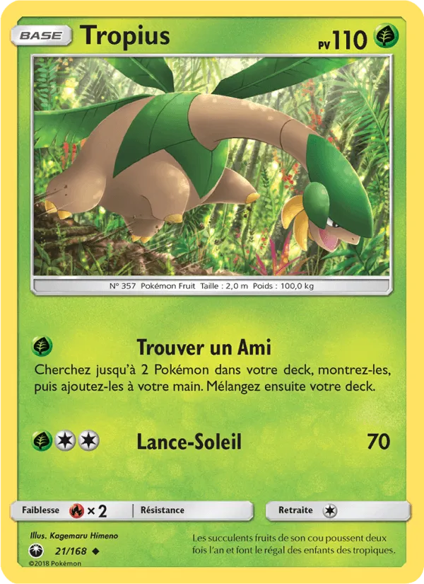 Tropius · Tempête Céleste 21/168