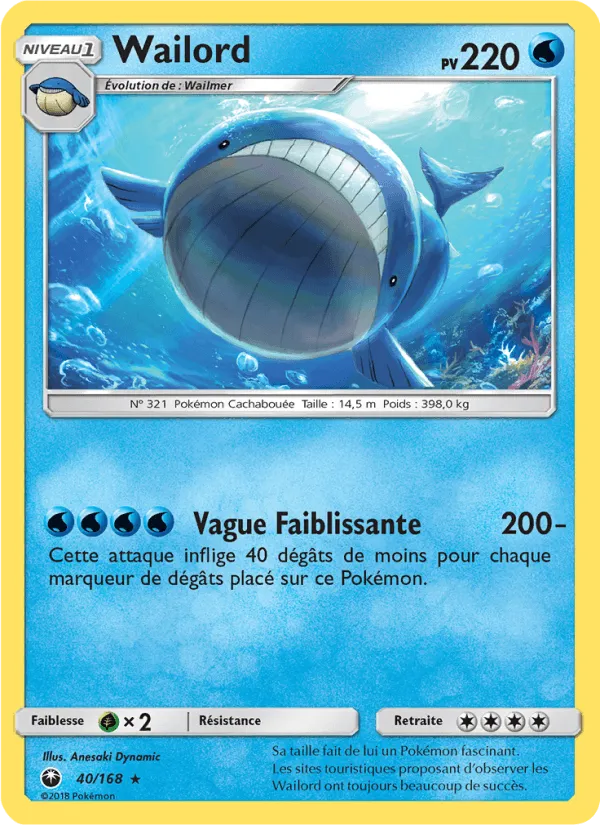 Wailord · Tempête Céleste 40/168