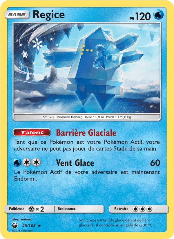 Regice · Tempête Céleste 45/168