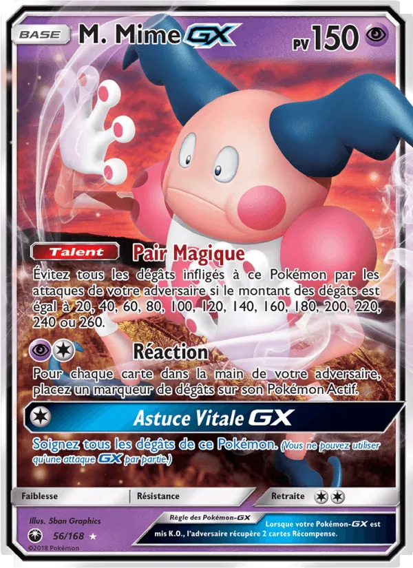 M. Mime GX · Tempête Céleste 56/168
