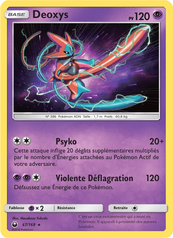Deoxys · Tempête Céleste 67/168