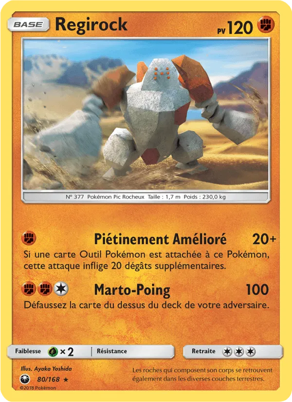 Regirock · Tempête Céleste 80/168