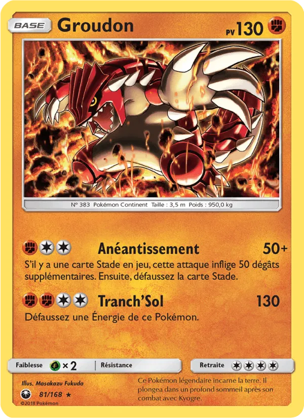 Groudon · Tempête Céleste 81/168