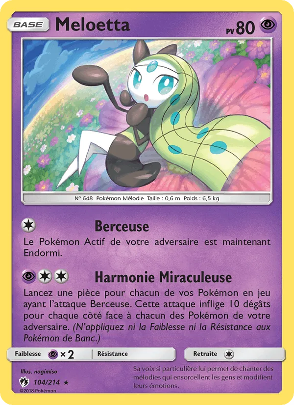 Meloetta · Tonnerre Perdu 104/214
