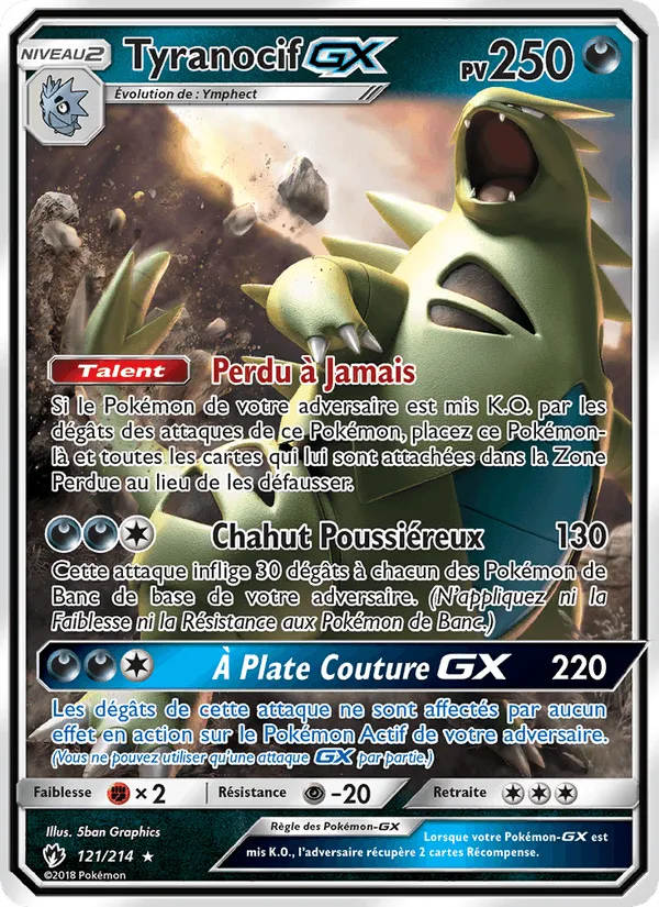 Tyranocif GX · Tonnerre Perdu 121/214